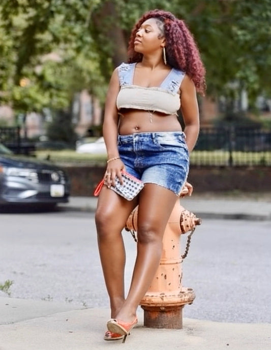 Curves, Confidence & Couture: Beigian Distressed Denim Drops Just in Time for Fall