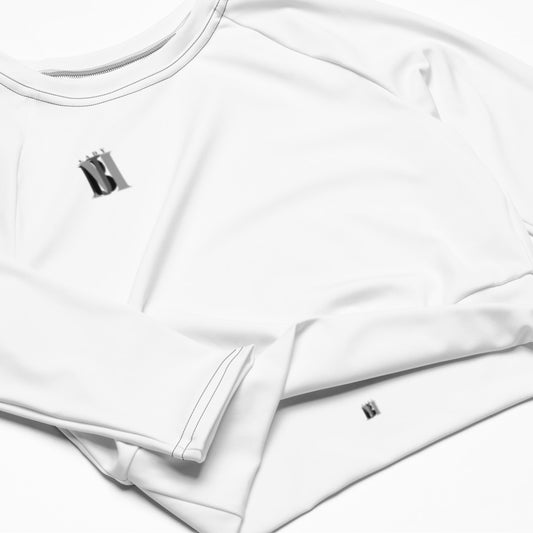 Queen Code Long-sleeve Crop Top